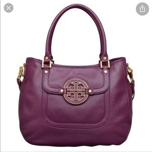 Tory Burch Rich Plum Hobo Bag